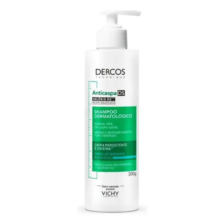 Shampoo Anticaspa Para Normais A Oleosos Com Selênio Ds, Ds Dercos Vichy, 300ml
