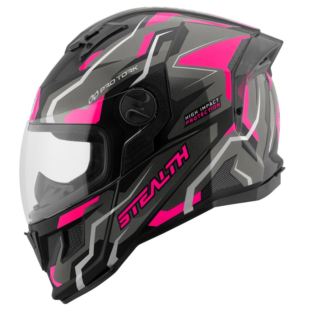 Capacete Pro Tork Stealth Hawk Moto Moderno E Brilhante
