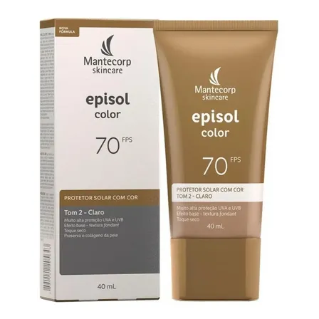 Mantecorp Protetor Solar Facial Episol Fps 70 Tom 2 Claro