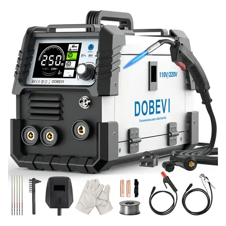Máquina Solda Inversora 250a Sem Gás 3 Em 1 110v/220v Dobevi