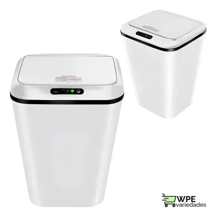 Lixeira Automática Sensor Inteligente Recarregável USB para Escritório e Casa