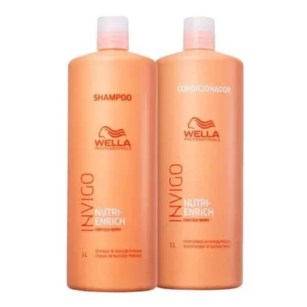 Wella Kit Nutri Enrich Shampoo 1l+condicionador 1l
