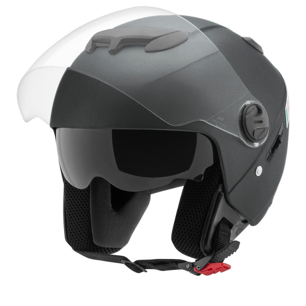 Capacete Moto Aberto New Atomic Elite Masculino Feminino Pro Tork Com Viseira Interna