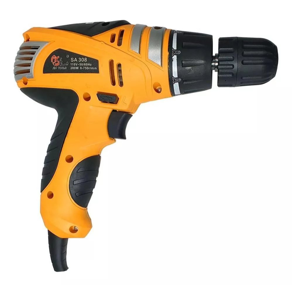 Parafusadeira Furadeira Elétrica Profissional Multiuso 450w Multifuncoes Promoção