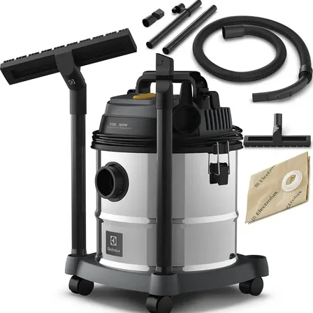 ASPIRADOR DE PÓ E ÁGUA ELECTROLUX EM INOX 127V GT20I