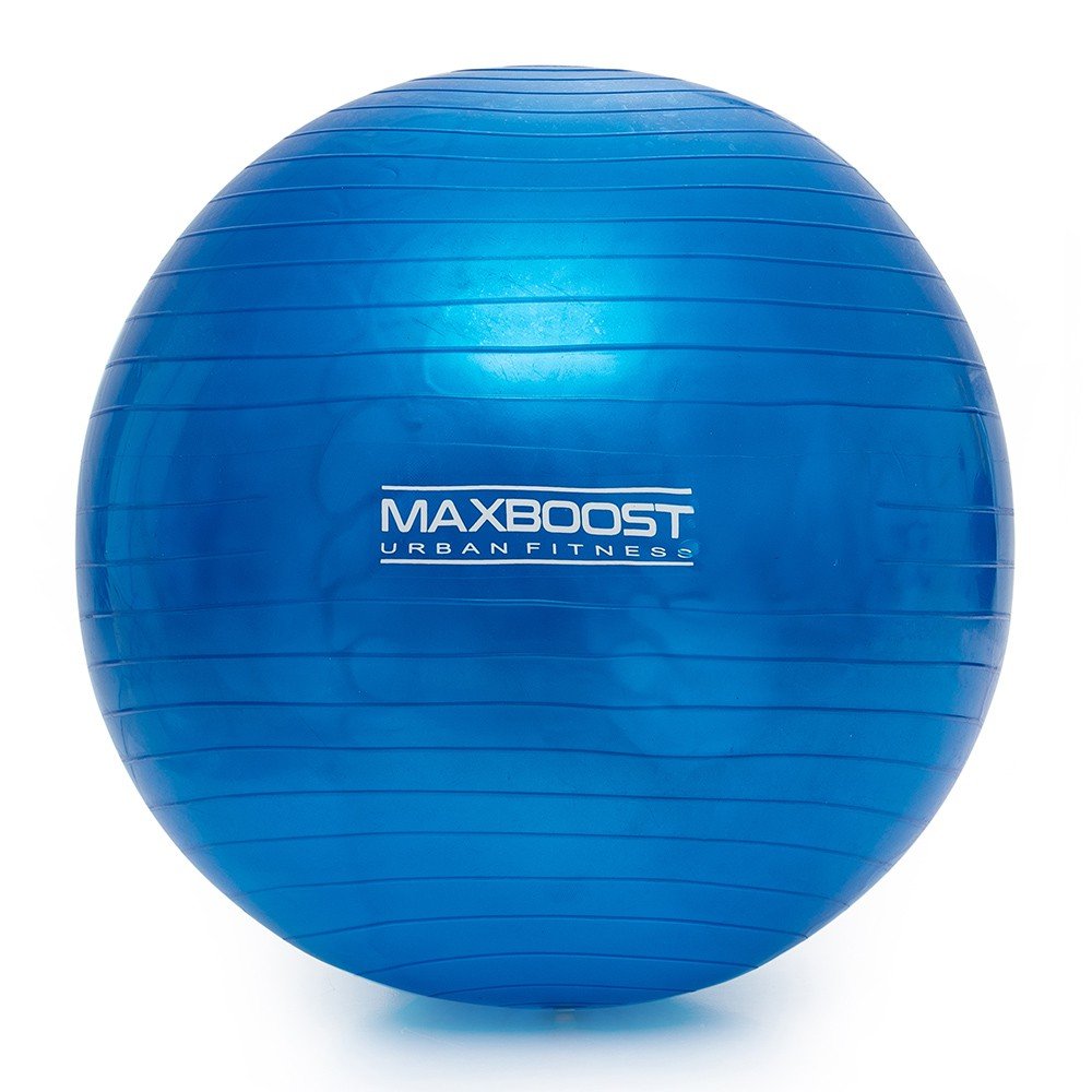 Bola Pilates 65cm Maxboost Fitness Ginástica Yoga Exercícios em Casa Academia e Fortalecimento Muscular
