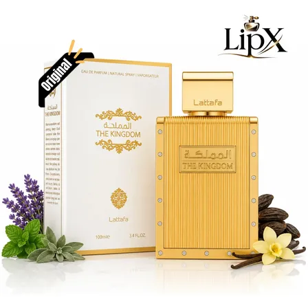 Perfume Árabe The Kingdom Eau De Parfum Lattafa 100ml Para Homens Masculino