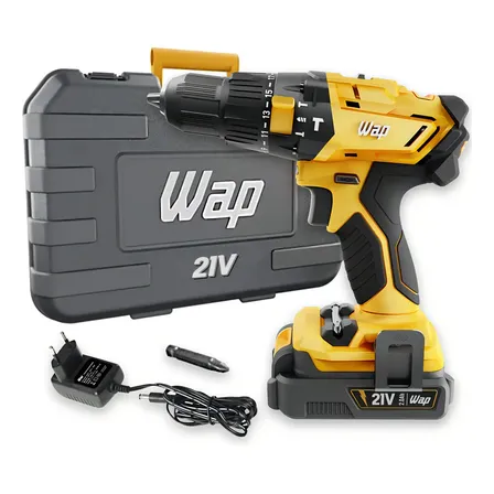 Parafusadeira e Furadeira de Impacto 3/8" WAP K21 ID02 2000 mAh