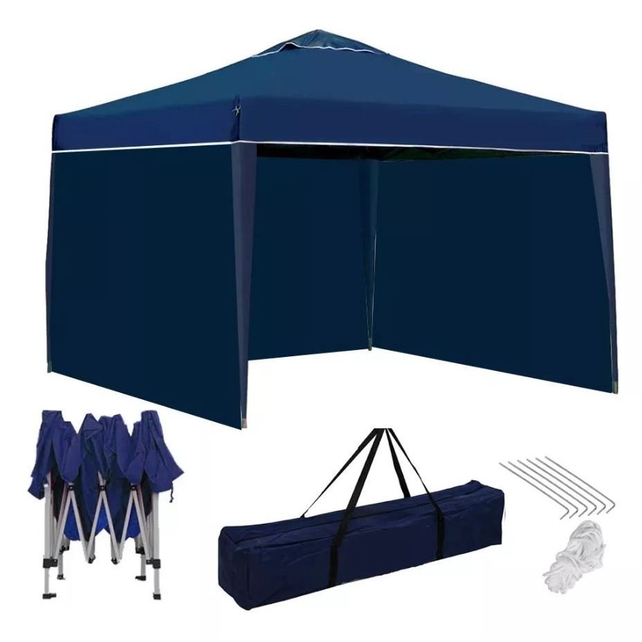 GAZEBO TENDAS ARTICULADO MONTAGEM RAPIDA PRAIA CAMPING 3X3M + PAREDES