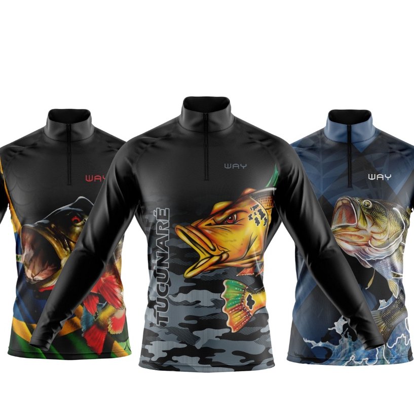 Camisa Pesca Masculina Manga Longa Proteção UV Térmica Respirável